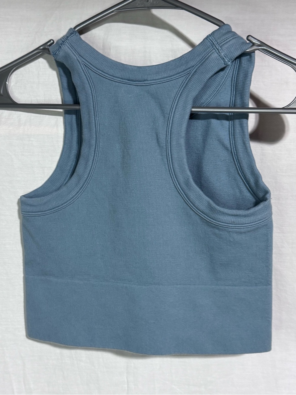 DSG Ribbed Cropped Tank Top - Slate Blue - Picture 4 of 4
